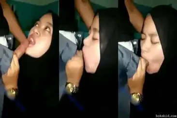 Hijabers Ketagihan Peju, Sepong Kontol Sampe Netes